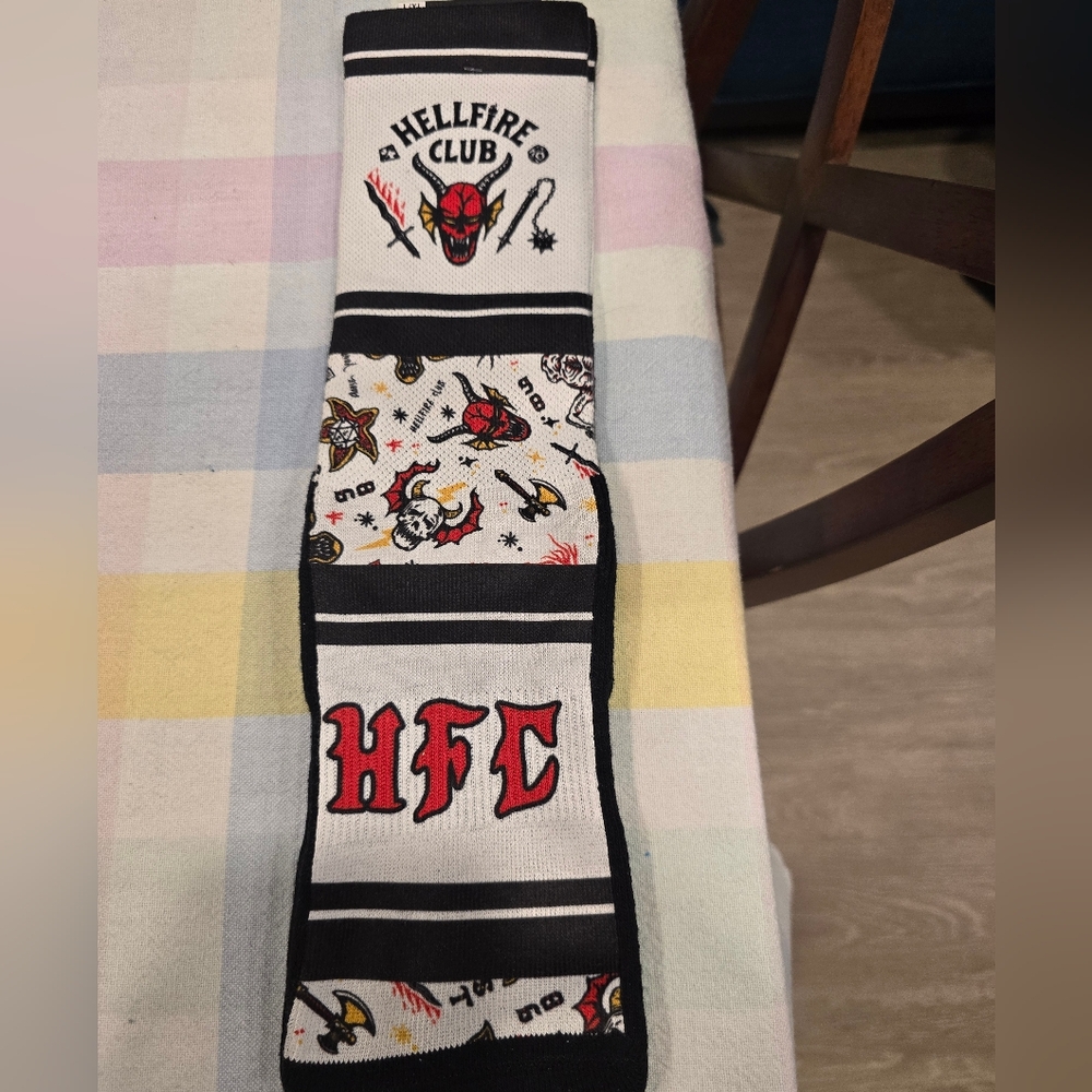 Stranger Things Hellfire Club Graphic Socks